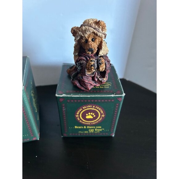 Boyds Bears & Friends Figurines Set X 2: Abigail & Head Bean Houncil Collectible - Picture 6 of 16